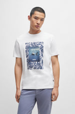 T-Shirt BOSS Regular Fit Avec Motif Requin