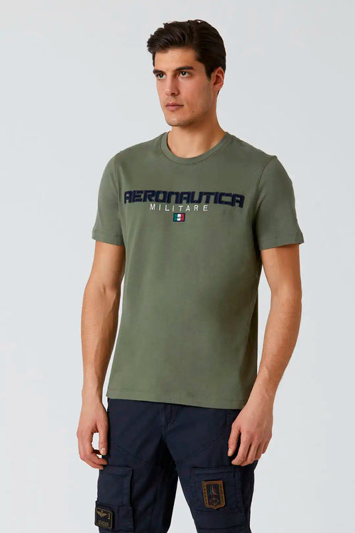 T-shirt AERONAUTICA MILITARE Sportif Verde
