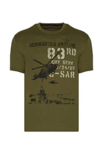 T-shirt AERONAUTICA MILITARE 83° Gruppo SAR Verde